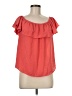 Maeve 100% Polyester Orange Short Sleeve Blouse Size M - photo 1