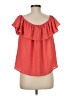Maeve 100% Polyester Orange Short Sleeve Blouse Size M - photo 2