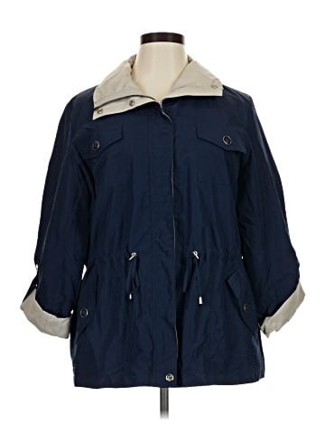 JM Collection Raincoat (view 1)