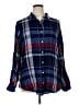 St. John's Bay Plaid Blue Long Sleeve Button-Down Shirt Size XL - photo 1