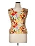 Alberto Makali 100% Polyester Yellow Sleeveless Blouse Size XL - photo 1