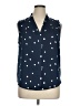 41Hawthorn 100% Polyester Polka Dots Blue Sleeveless Blouse Size XL - photo 1
