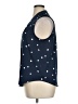 41Hawthorn 100% Polyester Polka Dots Blue Sleeveless Blouse Size XL - photo 5