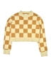 Max Studio Checkered-gingham Yellow Pullover Sweater Size 7 - 8 - photo 1