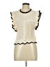 Zara Ivory Sleeveless Blouse Size L - photo 1