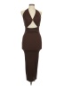 Akira 100% Polyester Solid Brown Cocktail Dress Size M - photo 1