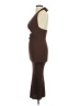 Akira 100% Polyester Solid Brown Cocktail Dress Size M - photo 5