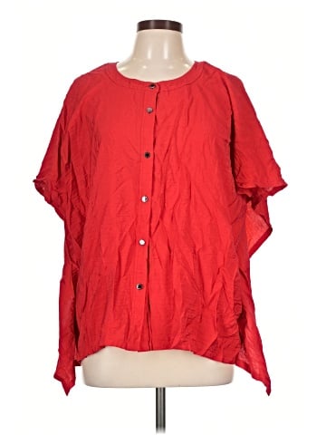 DKNY Short Sleeve Blouse (view 1)