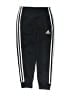 Adidas 100% Polyester Black Track Pants Size 6 - photo 1