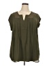 Daniel Rainn 100% Polyester Green Short Sleeve Blouse Size 2X - photo 1