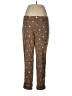 Straight Down Print Brown Khakis Size 12 - photo 1