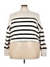 J.Crew 100% Cotton Stripes Ivory Turtleneck Sweater Size 2X - photo 1
