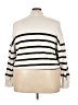 J.Crew 100% Cotton Stripes Ivory Turtleneck Sweater Size 2X - photo 2
