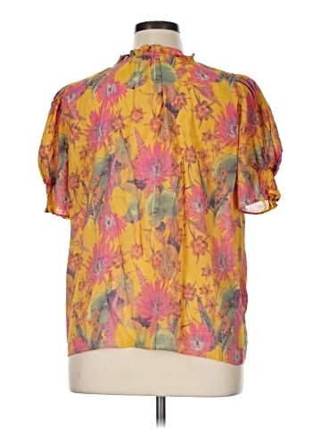 Rose + Olive Short Sleeve Blouse (view 2)