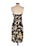 The Limited 100% Polyester Tropical Gold Cocktail Dress Size M - photo 2