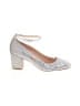 J.Crew Silver Heels Size 6 - photo 1