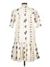 Oliphant 100% Cotton Ivory Casual Dress Size L - photo 2