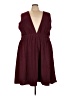 BLOOMCHIC 100% Polyester Solid Burgundy Casual Dress Size 28 - photo 1