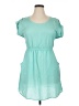 Delirious 100% Polyester Solid Teal Casual Dress Size XL - photo 1