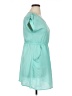 Delirious 100% Polyester Solid Teal Casual Dress Size XL - photo 4