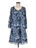 Ninety 100% Polyester Paisley Blue Casual Dress Size M - photo 1
