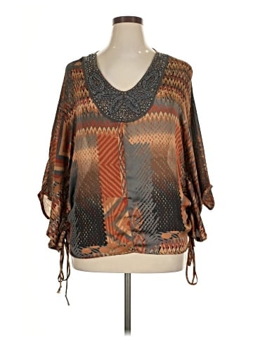 Democracy 3/4 Sleeve Blouse (view 1)