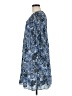 Ninety 100% Polyester Paisley Blue Casual Dress Size M - photo 5
