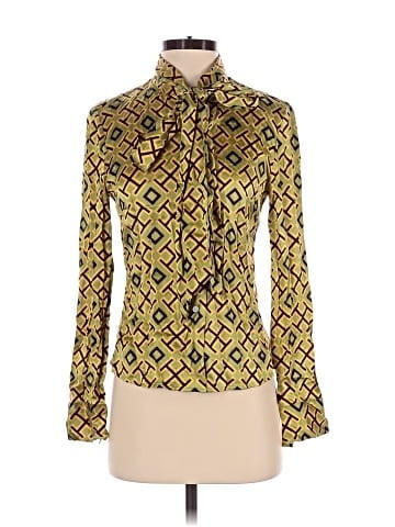 Tory Burch Long Sleeve Silk Top (view 1)