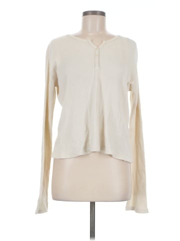 Brandy Melville Long Sleeve Henley (view 1)