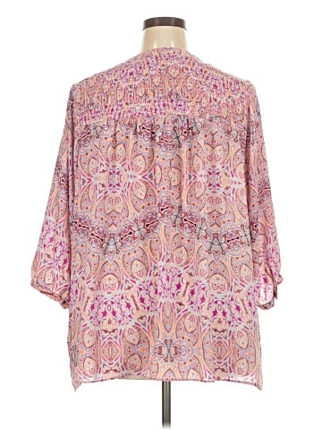 Rose + Olive 3/4 Sleeve Blouse (view 2)