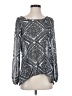 Charming Charlie 100% Polyester Gray Long Sleeve Blouse Size S - photo 1