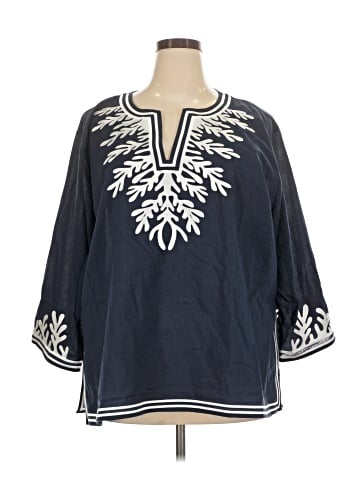 Gretchen Scott Designs 3/4 Sleeve Blouse (view 1)