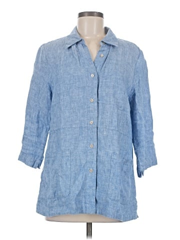 Coldwater Creek 3/4 Sleeve Button-Down Shirt (view 1)