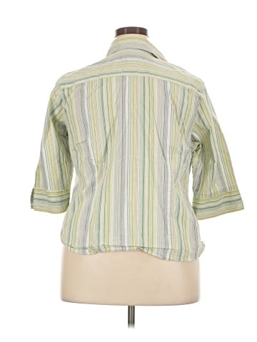 Caribbean Joe 3/4 Sleeve Button-Down Shirt (view 2)