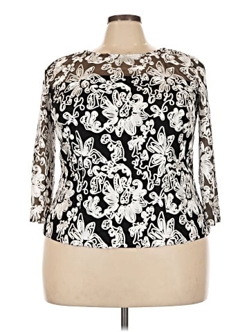 Alex Evenings 3/4 Sleeve Blouse (view 1)