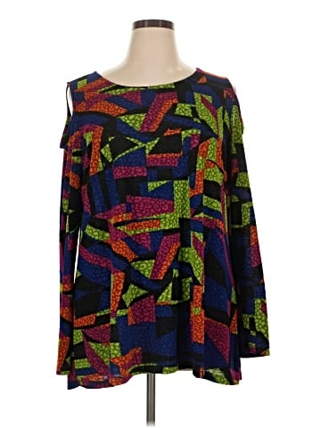 Attitudes by Renee Long Sleeve Blouse (view 1)