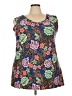 Attitudes by Renee Blue Sleeveless Top Size 3X - photo 1
