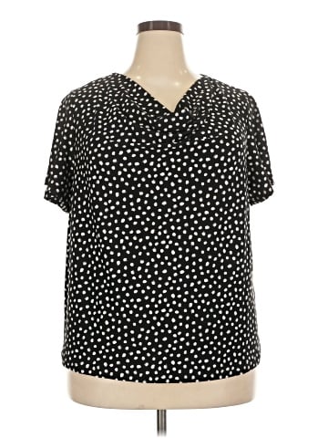 Ashley Blue Short Sleeve Blouse (view 1)