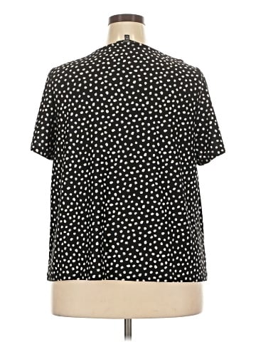 Ashley Blue Short Sleeve Blouse (view 2)