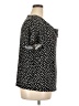 Ashley Blue Polka Dots Black Short Sleeve Blouse Size 2X - photo 4