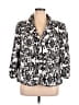 Jackie Jon 100% Polyester Print Ivory Jacket Size 1X - photo 1