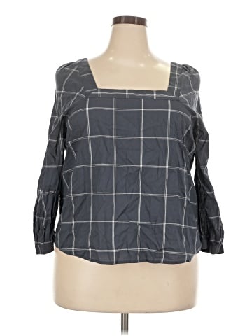 a.n.a. A New Approach 3/4 Sleeve Blouse (view 1)
