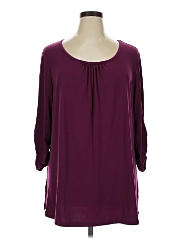 Susan Graver 3/4 Sleeve Blouse (view 1)