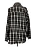 Aqua 100% Polyester Plaid Black Jacket Size L - photo 2