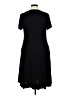 Catherines Solid Black Casual Dress Size 0X - photo 2