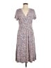 L.L.Bean Floral Gray Casual Dress Size M - photo 1