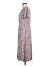 L.L.Bean Floral Gray Casual Dress Size M - photo 5