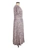 L.L.Bean Floral Gray Casual Dress Size M - photo 4