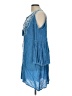 Exist 100% Rayon Blue Casual Dress Size L - photo 5