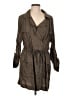 Ann Taylor LOFT 100% Lyocell Brown Trenchcoat Size L - photo 1